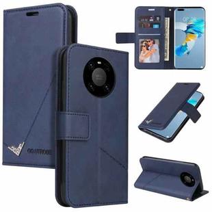 For Huawei Mate 40 Pro GQUTROBE Right Angle Leather Phone Case(Blue)