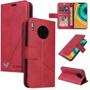 For Huawei Mate 30 Pro GQUTROBE Right Angle Leather Phone Case(Red)