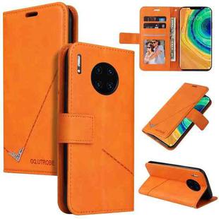 For Huawei Mate 30 Pro GQUTROBE Right Angle Leather Phone Case(Orange)