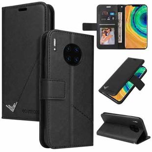For Huawei Mate 30 Pro GQUTROBE Right Angle Leather Phone Case(Black)