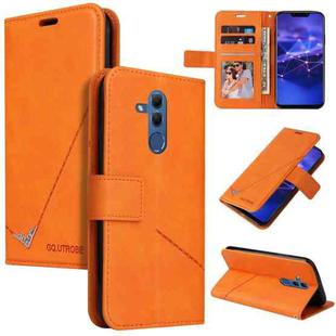 For Huawei Mate 20 Lite GQUTROBE Right Angle Leather Phone Case(Orange)