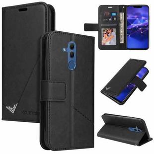 For Huawei Mate 20 Lite GQUTROBE Right Angle Leather Phone Case(Black)