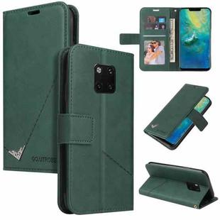 For Huawei Mate 20 Pro GQUTROBE Right Angle Leather Phone Case(Green)