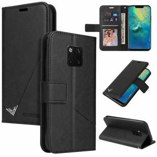 For Huawei Mate 20 Pro GQUTROBE Right Angle Leather Phone Case(Black)