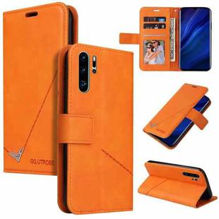 For Huawei P30 Pro GQUTROBE Right Angle Leather Phone Case(Orange)