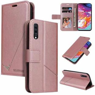 For Huawei P20 Pro GQUTROBE Right Angle Leather Phone Case(Rose Gold)