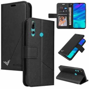 For Huawei Y6p GQUTROBE Right Angle Leather Phone Case(Black)