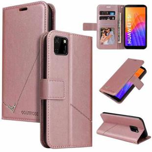 For Huawei Y5p / Honor 9S GQUTROBE Right Angle Leather Phone Case(Rose Gold)