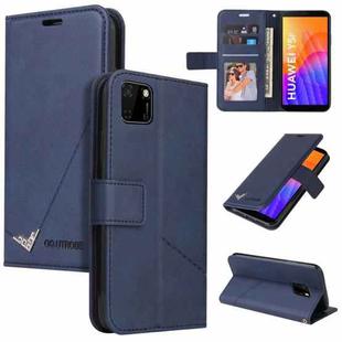 For Huawei Y5p / Honor 9S GQUTROBE Right Angle Leather Phone Case(Blue)