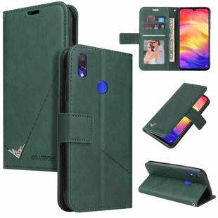 For Honor 10 Lite GQUTROBE Right Angle Leather Phone Case(Green)