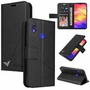 For Honor 10 Lite GQUTROBE Right Angle Leather Phone Case(Black)