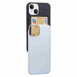 For iPhone 14 GOOSPERY SKY SLIDE BUMPER Sliding Card Slot Phone Case (Silver)