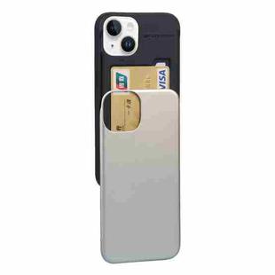 For iPhone 14 GOOSPERY SKY SLIDE BUMPER Sliding Card Slot Phone Case (Gold)