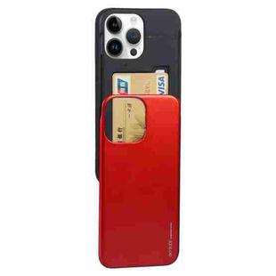 For iPhone 14 Pro GOOSPERY SKY SLIDE BUMPER Sliding Card Slot Phone Case(Red)
