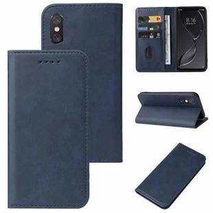 For Xiaomi Mi 8 Explorer Magnetic Closure Leather Phone Case(Blue)