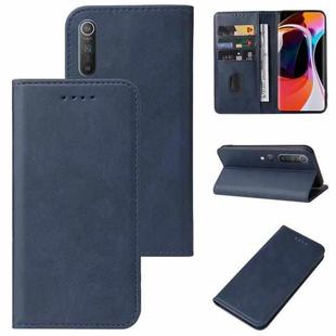 For Xiaomi Mi 10 / Mi 10 Pro Magnetic Closure Leather Phone Case(Blue)