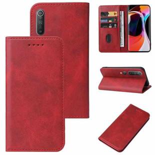 For Xiaomi Mi 10 / Mi 10 Pro Magnetic Closure Leather Phone Case(Red)