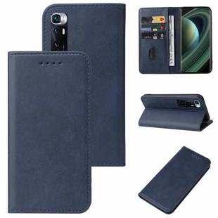 For Xiaomi Mi 10 Ultra Magnetic Closure Leather Phone Case(Blue)