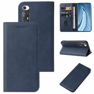 For Xiaomi Mi 10S Magnetic Closure Leather Phone Case(Blue)