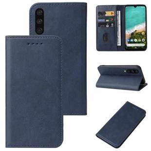 For Xiaomi Mi A3 Magnetic Closure Leather Phone Case(Blue)