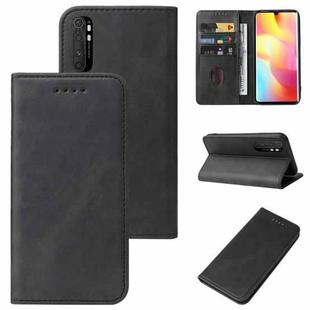 For Xiaomi Mi Note 10 Lite Magnetic Closure Leather Phone Case(Black)