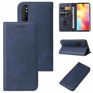 For Xiaomi Mi Note 10 Lite Magnetic Closure Leather Phone Case(Blue)