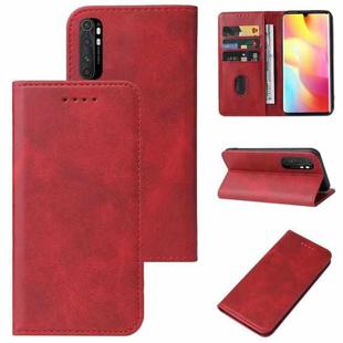 For Xiaomi Mi Note 10 Lite Magnetic Closure Leather Phone Case(Red)