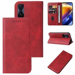 For Xiaomi Poco F4 GT Magnetic Closure Leather Phone Case(Red)