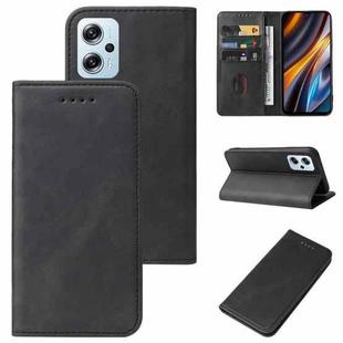 For Xiaomi Poco X4 GT Magnetic Closure Leather Phone Case(Black)