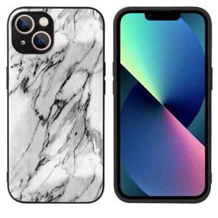 For iPhone 13 mini Leather Back Phone Case (Marble)