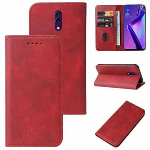 For OPPO K3 Magnetic Closure Leather Phone Case(Red)