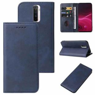 For Realme X2 Pro Magnetic Closure Leather Phone Case(Blue)