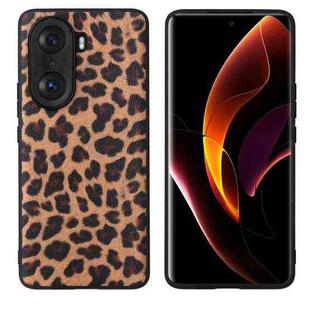 For Honor 60 Leather Back Phone Case(Leopard Print)