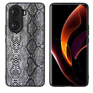 For Honor 60 Pro Leather Back Phone Case(Snakeskin Print)