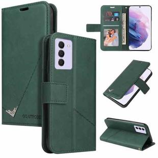 For Samsung Galaxy S21 FE 5G GQUTROBE Right Angle Leather Phone Case(Green)