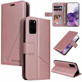 For Samsung Galaxy A72 5G GQUTROBE Right Angle Leather Phone Case(Rose Gold)