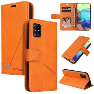 For Samsung Galaxy A32 4G GQUTROBE Right Angle Leather Phone Case(Orange)