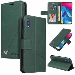 For Samsung Galaxy A10 / M10 GQUTROBE Right Angle Leather Phone Case(Green)