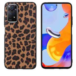 For Xiaomi Redmi Note 11 Leather Back Phone Case(Leopard Print)