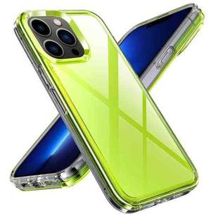 For iPhone 13 Pro Transparent Armor Phone Case (Green)