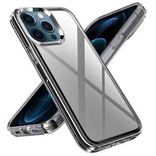 For iPhone 12 Pro Max Transparent Armor Phone Case(Grey)