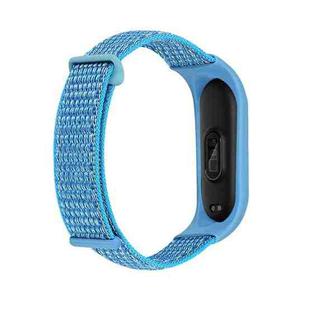 For Xiaomi Mi Band 7 Nylon Two-Section Loop Watch Band(Cape Blue)