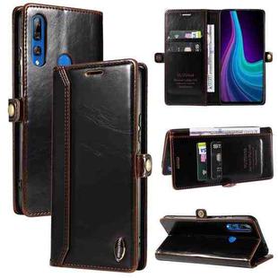 For Huawei P Smart Z / Y9 Prime GQUTROBE RFID Blocking Oil Wax Leather Phone Case(Brown)