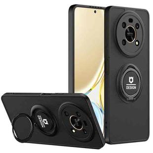 For Honor X9/X30 Eagle Eye Ring Holder Phone Case(Black)