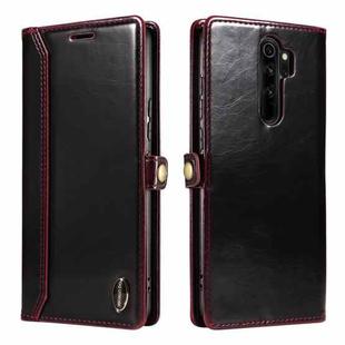 For Xiaomi Redmi Note 8 Pro GQUTROBE RFID Blocking Oil Wax Leather Phone Case(Red)