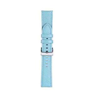 20mm For Samsung Galaxy Watch5 40mm / 44mm Litchi Texture Leather Watch Band(Sky Blue)