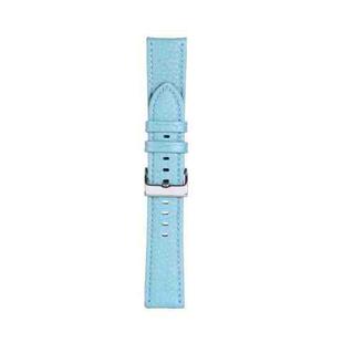 22mm For Samsung Galaxy Watch5 40mm / 44mm Litchi Texture Leather Watch Band(Sky Blue)