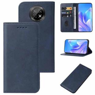 For Huawei Enjoy 30 Plus Magnetic Closure Leather Phone Case(Blue)