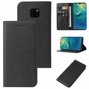 For Huawei Mate 20 Magnetic Closure Leather Phone Case(Black)