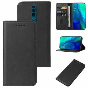 For OPPO Reno 10x Zoom Magnetic Closure Leather Phone Case(Black)